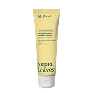 ATTITUDE Clarifying Hair Conditioner, Restores Shine, Naturally Derived Ingredients, Vegan Detangler, Dermatologically Tested, Lemon Leaves and White
