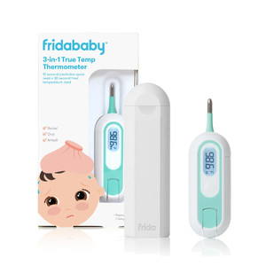 Frida Baby 3-in-1 Rectal, Underarm & Oral Thermometer for Kids, Digital Baby Thermometer for Infants, Toddlers, & Kids, Quick & Accurate Temperature