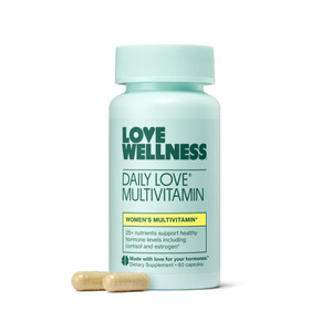 Love Wellness Daily Love Multivitamin for Women | Supports Energy, Cortisol, Immune Health, Stress Relief, & PMS | Complete with Vitamin D, C, Iron,