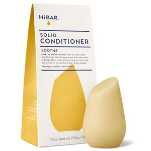 HIBAR Conditioner Bar, All Natural Hair Care, Plastic Free, Made with Eco Friendly Ingredients, Travel Size, Color Safe, Solid Sustainable Bars, Zero