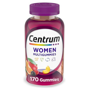 Centrum MultiGummies Gummy Multivitamin for Women, Multivitamin/Multimineral Supplement with Vitamin D3, B and Antioxidants, Assorted Fruit Flavor -