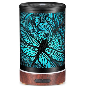 Essential Oils Diffuser,Aromatherapy Diffuser,Birthday for Women Mom Grandma,Metal Cool Mist Humidifier with 7 Colors Lights Waterless Auto Off Air D