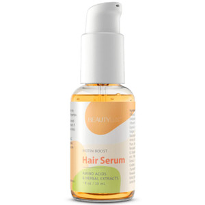 BeautyLux Biotin Hair Boost Serum Amino acids with vitamin E & herbal extracts to help support hair's natural shine & thickness while helping target