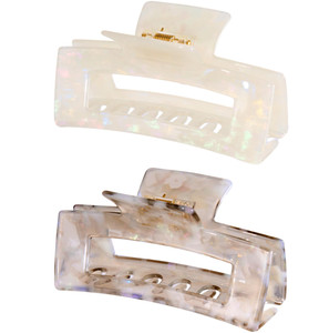 Large Cellulose Acetate Hair Claw, 4.1 Inch Tortoise Shell Claw Clip Banana Clips Hair Claw Clips for Thick Curly Hair, Hair Jaw Clamp Fashion Hair A