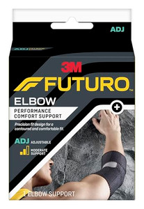 FUTURO Performance Comfort Elbow Support, Moderate Support Design Offers Customizable Levels of Compression and Support, Adjustable