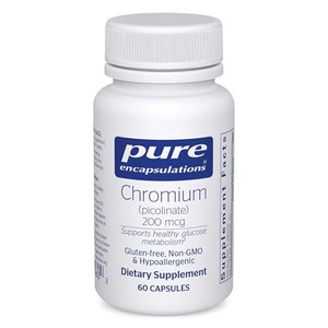 Pure Encapsulations Chromium (Picolinate) 200 mcg | Hypoallergenic Supplement for Healthy Lipid and Carbohydrate Metabolism Support* | 60 Capsules