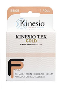 Kinesio Taping - Elastic Therapeutic Athletic Tape Tex Gold FP - Beige  2 in. x 16.4 ft