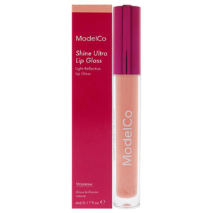 ModelCo Shine Ultra Gloss - Striptease - Highly Pigmented & Light-Reflecting Lip Gloss - Provides Intense Hydration & One-Swipe Coverage - Long-Lasti