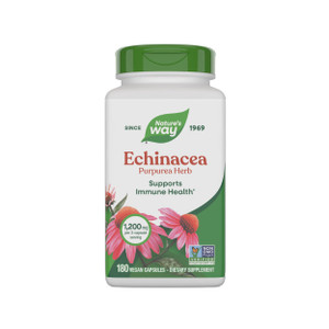 Nature's Way Echinacea Purpurea Herb, 1,200 mg per serving, 180 Capsules