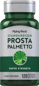 Piping Rock Saw Palmetto for Men and Women | 120 Softgels | Complex with Pumpkin Seed Oil & Pygeum Extract | Extra Strength Prostate Supplement | Non