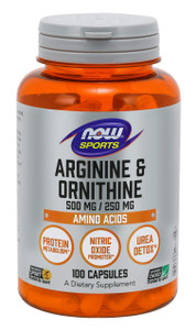 Arginine Ornithine Now Foods 100 Caps