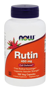 NOW Foods Rutin 450 mg - 100 Veg Capsules
