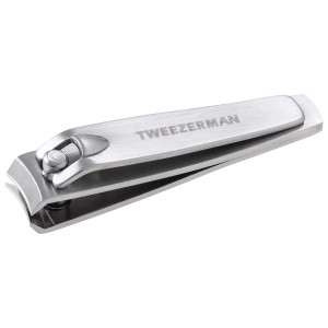 Tweezerman 8887 Stainless Steel Finger Nail Clipper, Curved Blade Edge
