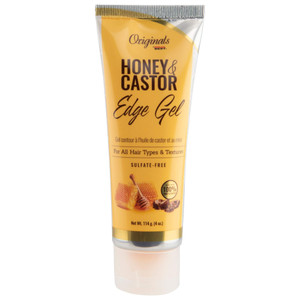 Originals by Africa's Best Honey and Castor Edge Hair Gel for All Hair Types and Textures, Sulfate-Free, 4 oz