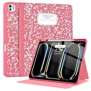 Supveco Case for iPad Pro 13 Inch (M5/M4) 2025/2024 with Pencil Holder-[Apple Pencil Charging+Auto Wake/Sleep],Premium Folio Stand Case with Slim Sof