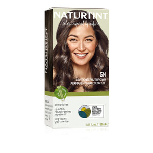 Naturtint 5N Light Chestnut Brown Permanent Hair Color (Pack of 1), Ammonia Free, Vegan, Cruelty Free, up to 100% Gray Coverage, Long Lasting Results