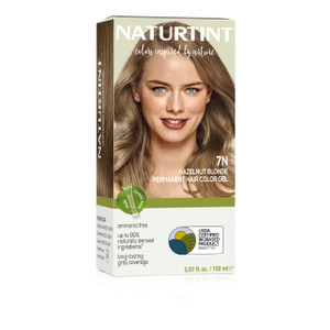 Naturtint 7N Hazelnut Blonde Permanent Hair Color (Pack of 1), Ammonia Free, Vegan, Cruelty Free, up to 100% Gray Coverage, Long Lasting Results (Pac