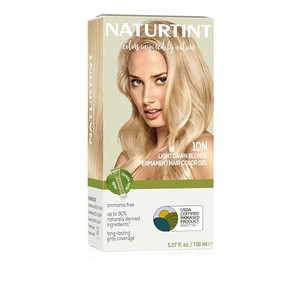 Naturtint 10N Light Dawn Blonde Permanent Hair Color (Pack of 1), Ammonia Free, Vegan, Cruelty Free, up to 100% Gray Coverage, Long Lasting Results (