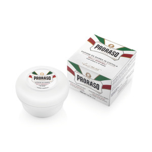 Proraso Shaving Soap - Oatmeal & Green Tea - Nourishing & Gentle Formula Shave Soap in a Bowl for Sensitive Skin - Premium Italian Shaving for Men -