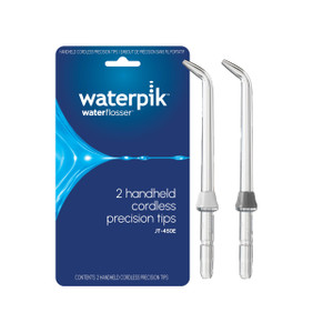 Waterpik Genuine Precision Tips Replacement for Cordless Handheld Water Flossers (Formerly Classic Jet) Refill Heads Nozzles JT-450E, 2 Count (assort