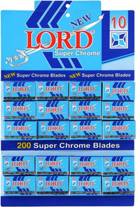 200 Lord Double Edge Safety Razor Blades Super Chrome
