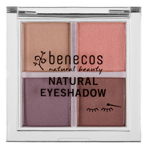 Benecos Quattro, Eyeshadow Palette, Matte and Shimmering, Long-Lasting, Smudge-Free, Natural Eye Shadow Makeup (Beautiful Eyes)