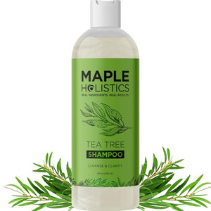 Clarifying Shampoo for Build Up & Oily Hair - Tea Tree Shampoo for Men and Women with Rosemary Essential Oil for Oily Hair and Scalp - Color Safe Veg