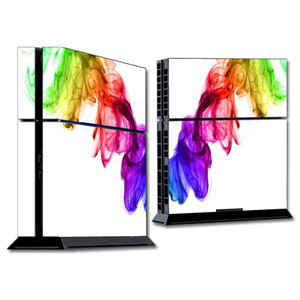 MightySkins Skin Compatible with Sony PS4 Console - Rainbow Smoke | Protective, Durable, and Unique Vinyl Decal wrap Cover | Easy to Apply, Remove, a