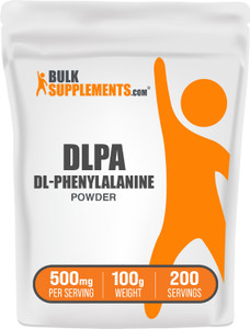 BulkSupplements.com DL-Phenylalanine Powder - DLPA Powder, Phenylalanine Supplement - Unflavored & Gluten Free, 500mg per Serving, 100g (3.5 oz) (Pac