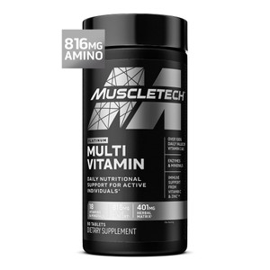 MuscleTech Platinum Multivitamins for Men & Women - Multi-Vitamin Supplement for Immune Support - 18 Vitamins & Minerals, Vitamin A C D E B6 B12 - Da