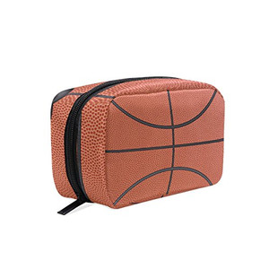 Makeup Bag ,Portable Travel Cosmetic Train Case Basketball Toiletry Bag Organizer Accessories Case Tools Case for Beauty Women