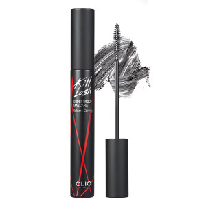 CLIO Kill Lash Superproof Mascara, Waterproof Mascara Black, Volumizing for Natural Curling Eyelash, Long-Lasting, Clump & Smudge-Free, for Sensitive