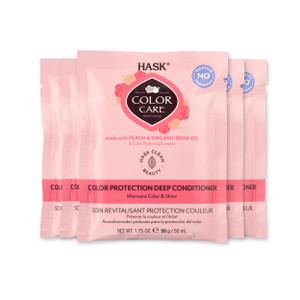 HASK COLOR CARE Deep Conditioner Treatments for colored hair, color safe, gluten free, sulfate free, paraben free - Pack of 6