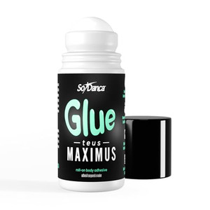 So Danca Glue-teus Maximus Roll-On Body Adhesive  Hypoallergenic, Sweat-Resistant Body Glue for Dancers, Costumes, Cosplay, Stagewear, Leotards & Pa