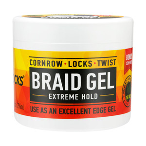 AllDay Locks Braid Gel Extreme Hold - Braiding Gel for Cornrows, Locks, & Twisting, Moisturizing Edge Control for Women & Men, Natural Formula for Ex