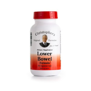 Christopher's Original Formulas Lower Bowel Cleanse Formula Capsules - Herbal Laxative Colon Cleanse and Gut Cleanse 100 ct.