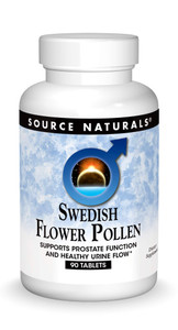 Source Naturals Swedish Flower Pollen Supports Prostate Function and Healthy Urine Flow* - 90 Tablets
