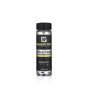 Walker Tape Co. Ultra Hold Hair System Adhesive 1.4 fl oz Brush-On Long-Lasting Waterproof Wig Glue Clear-Drying Lace Wig Adhesive for Sensitive Skin