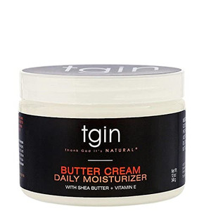 tgin Butter Cream Daily Moisturizer - Curly Hair Products With Deep Hydration for Soft, Defined Curls - Hair Products for Twist Out Styling, Frizz Co