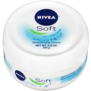 NIVEA Soft Refreshingly Soft Moisturizing Cream, Body Moisturizer for Face, Body and Hands, Enriched with Jojoba Oil and Vitamin E, 6.8 Oz Jar