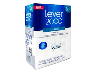 Lever 2000 Original Bar Soap, New and Improved Formula, Trusted Clean for Hands and Body, 8 Bars, 3.75 oz Each