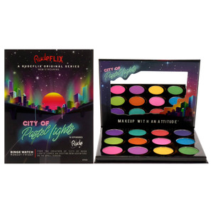 Rude Cosmetics City of Pastel Lights - 12 Pastel Pigment and Eyeshadow Palette Eye Shadow Women 0.41 oz