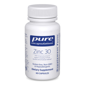 Pure Encapsulations Zinc 30 mg - Supplement for Immune System Support, Growth and Development, and Wound Healing* - with Zinc Picolinate 30 mg - 60 C