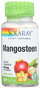 SOLARAY Mangosteen Fruit 475mg Capsules for Men & Women - Mangosteen Supplement Caps for Natural Herbal Support, Source of Polyphenols, Antioxidant S