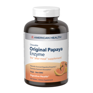 American Health Chewable Original Papaya Enzyme 600 Chwbls
