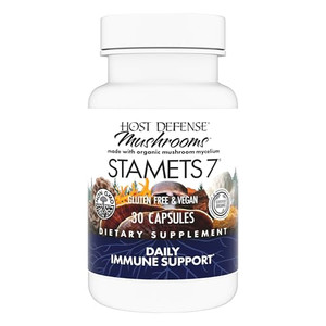 Host Defense Stamets 7-7 Species Blend - Mushroom Supplement for Immune Support - Includes Royal Sun Blazei, Cordyceps, Reishi, Maitake, Lion's Mane,