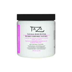 Taza Premium Natural Coconut Body Butter, 8 fl oz (237 ml), Plant Based Ingredients, Contains: African Shea Butter, Beeswax, Coconut Oil, Jojoba Oil,