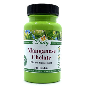Daily Manufacturing Manganese Chelate (5 mg) 100 Tablets