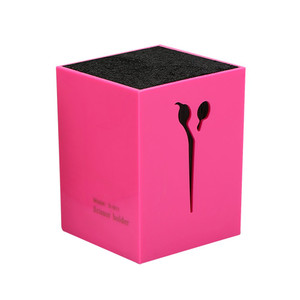Salon Scissors Holder Hairdressing Scissors Storage Case Keeper Acylic Hairdressing Combs Clips Desktop Desk Organizer Anti-skid Storage Box Accessor
