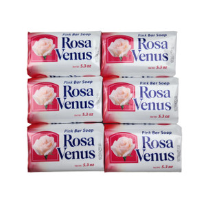 Rosa Venus Pink Bar Soap 5.3 oz (Pack of 6)